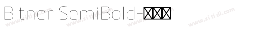 Bitner SemiBold字体转换